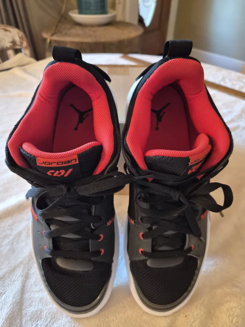Jordan One Take 5 Men’s 11.5 Black Habanero Red Basketball Shoes FD2335-006